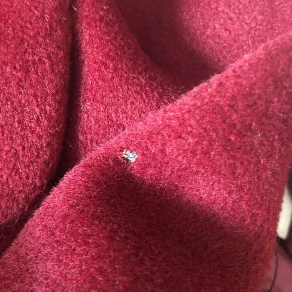 Cinzia Rocca Cranberry Red Wool Coat Jacket 10 - Picture 12 of 12